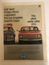 1977 Chevrolet Nova Car Vintage Print Ad pa9 - $8.90