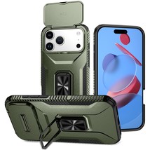 Generic Case for iPhone 17 (Color : DarkGreen) up Camera Cover Hard Back... - $46.21