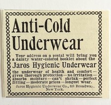 Anti Cold Underwear 1894 Advertisement Victorian Quack Medicine 1 ADBN1hh - £8.00 GBP