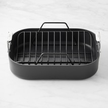 All-clad HA1 Nonstick 16&quot;x13&quot; Roaster w/Thermometer; Turkey Lifters &amp;Pot... - $112.19