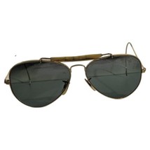 B&amp;L Usa Ray Ban Aviator Sunglasses Genuine 58[]14 Outdoorsman Bausch Lomb Vtg - £80.58 GBP