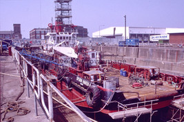 SLXY474 - UK Platform Supply - Spurn Haven II , built 1979 - Colour Slide - $2.54