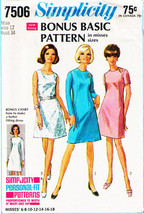 Misses&#39; DRESS Vintage 1967 Simplicity Pattern 7506 Size 12 - $12.00