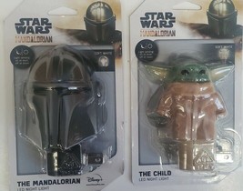 Disney Star Wars LED Night Lights The Mandalorian The Child Baby Yoda Grogu - £13.32 GBP