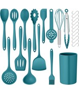 24 Pcs Kitchen Utensils Set, Silicone Cooking Utensils with 10 Hooks - $627.03 MXN