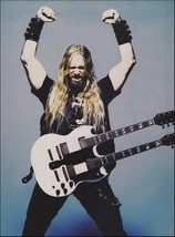 Black Label Society Zakk Wylde Gibson Double Neck SG guitar 8 x 11 pin-up photo - $4.01