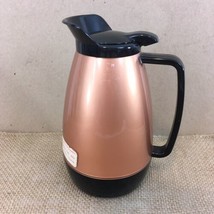 Thermo Serv Gold Insulated Server Carafe Vtg USA Made Flip Lid Coffee Pot - £22.94 GBP