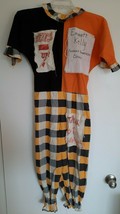 Old Home Spun Vintage Child Halloween Clown Costume Plaid &amp; Patches ~ Ho... - £39.65 GBP