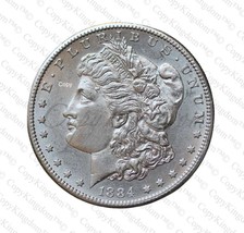 1884 S Morgan Silver Dollar Key Date COPY coin - £11.57 GBP