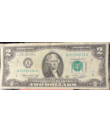 1976 $2 Bicentennial Bill low # A 00294574 A - €18,45 EUR