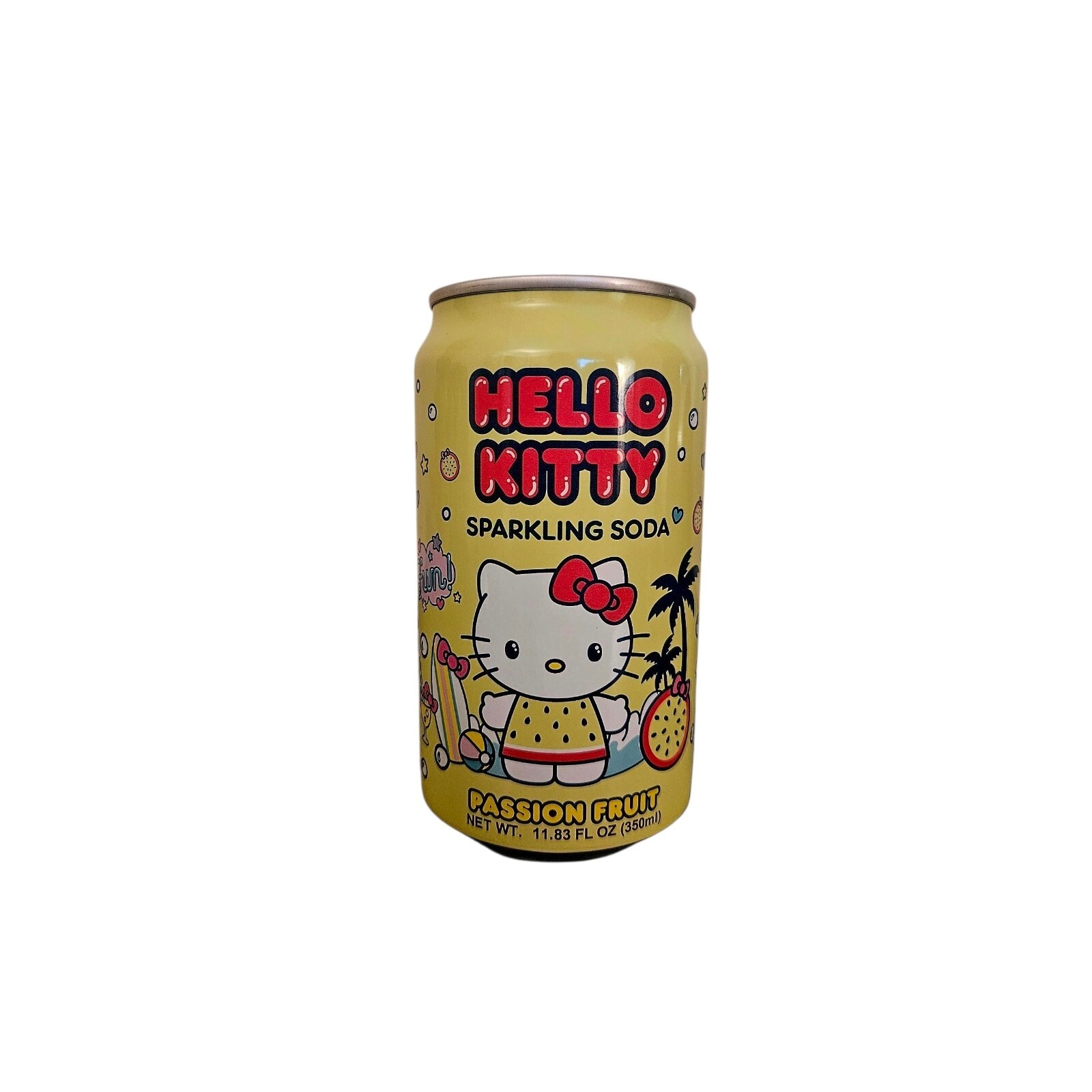 Hello Kitty Sparkling Soda Passion Fruit 11.83 fl oz - Product of Japan Item image 2