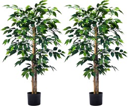 Fake Ficus Tree For Office Home Farmhouse For Indoor Outdoor Decor By Haihong - £69.93 GBP