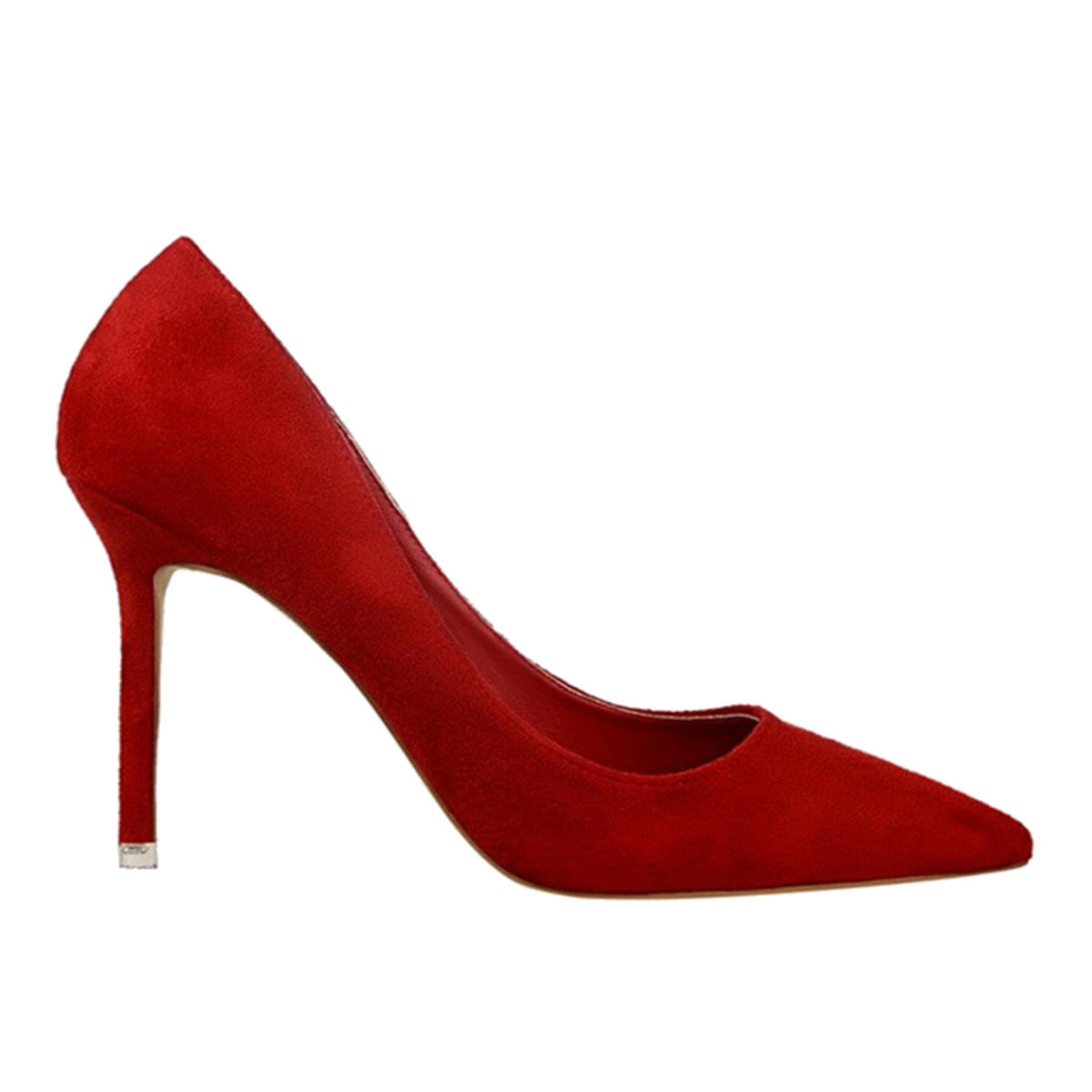 FERUCCI RED SUEDE PUMPS HIGH HEELS SHOES - $119.99