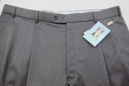 NWT $365 6 East by Ballin Gray Loro Piana Super 120 Wool Pants Trousers 40W - £209.90 GBP