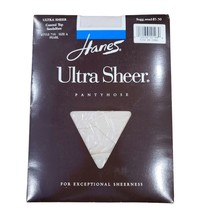 Hanes Ultra Sheer Sandalfoot Control Top Pantyhose PEARL SIZE A- NOS 710 Vintage - £7.82 GBP
