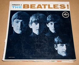 The Beatles Mexico Import Meet The Beatles Record Album With Promo Flyer Musart - £313.81 GBP