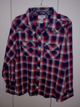 BACK IN THE SADDLE PLAID WESTERN COWBOY SHIRT-M-NWT-PEARL SNAPS-NICE - £16.10 GBP