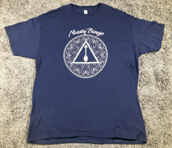 Nasty Bingo T Shirt Mens XL Navy Mandala Logo Ohio Folkadelic Band Ukule... - £14.89 GBP