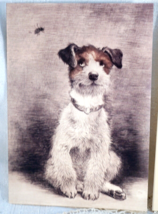 Art Card &amp; Envelope Terrier Dog &amp; a Bee Artikel-Nr. Kme-0173 Au Weh!  - $9.99