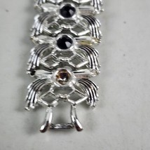 Vintage Silver Tone Judy Lee Bracelet, Missing 2 Gems - £14.97 GBP