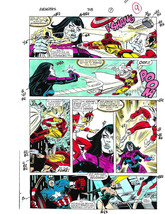 Original 1990 Avengers color guide art: Iron Man,Captain America,Spider-... - $85.87