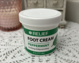 (12) RELIEF Foot Cream Peppermint 6oz each - Soothing &amp; Rejuvenating - £51.60 GBP
