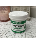 (12) RELIEF Foot Cream Peppermint 6oz each - Soothing &amp; Rejuvenating - £51.90 GBP