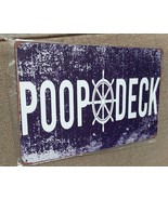 Poop Deck Metal Sign; Wall Decor for Bath or Laundry new in package. - £7.77 GBP