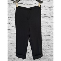 UNITED COLORS OF BENETTON Cropped Casual Pants with Cuffs in Black Size ... - $20.78