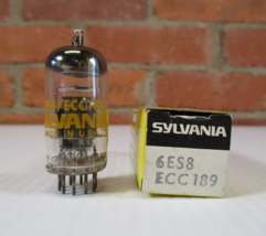 Sylvania 6ES8 ECC189  Vacuum Tube Round Getter TV-7 Tested NOS NIB - $7.75