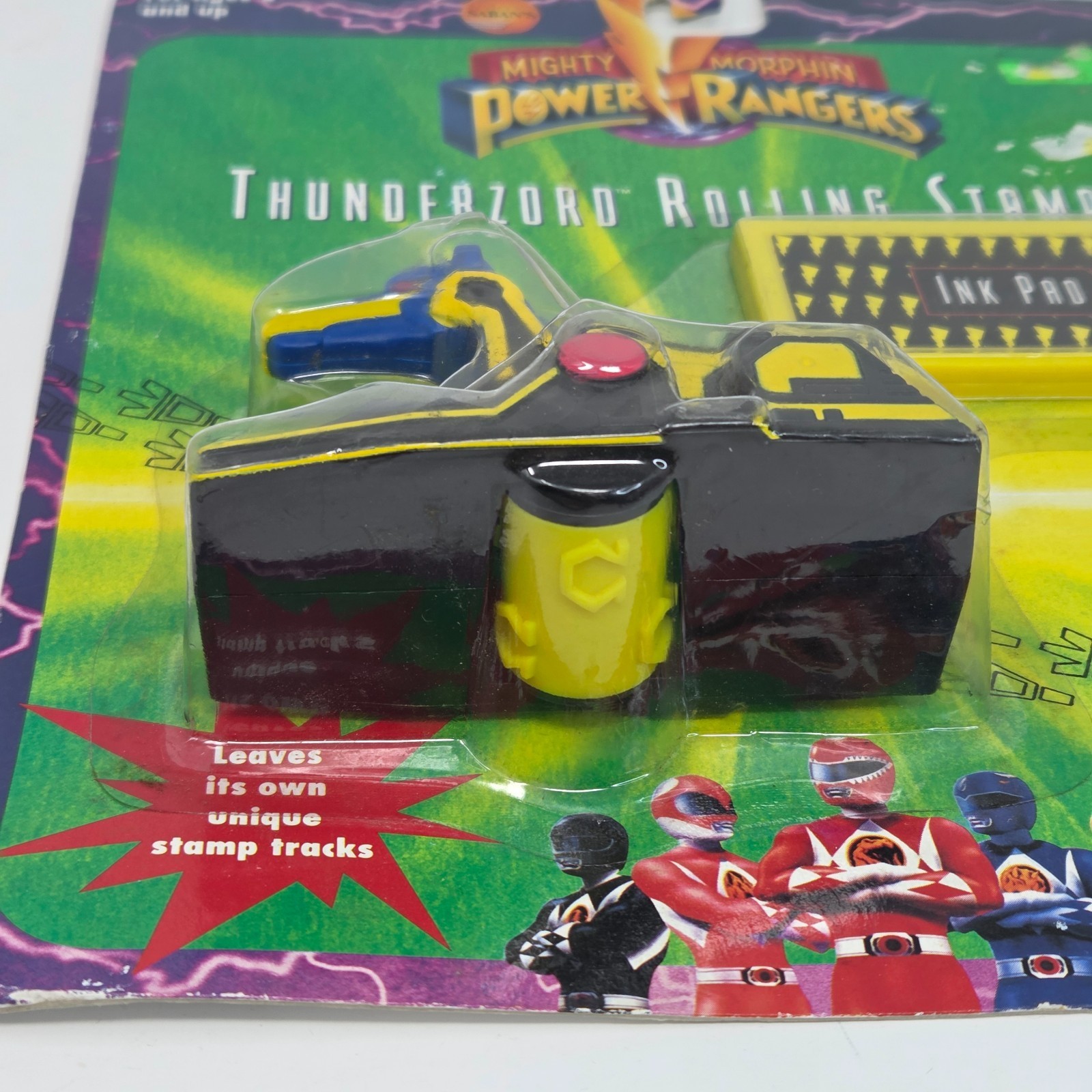 Power Rangers Ink VINTAGE 1995 MIGHTY MORPHIN POWER RANGERS NEW THUNDERZORD ROLLING ...
