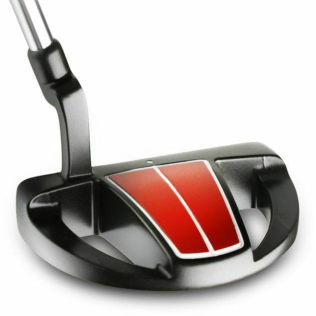 RH Bionik 505 Heel Shafted Golf Putter Black Red Alignment Mallet Plumber Neck - $61.63