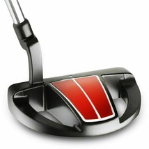 RH Bionik 505 Heel Shafted Golf Putter Black Red Alignment Mallet Plumber Neck - £49.53 GBP