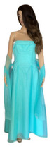 Mori Lee Designer  Women&#39;s Strapless Embellished Formal Dress Sea Green Size 7/8 - £70.21 GBP