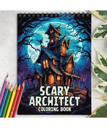 Scary Architect Spiral-Bound Coloring Book for Adult, Relax and Stress R... - £16.25 GBP
