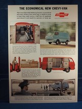 Vintage Magazine Ad Print Design Advertising Chevrolet Van - $33.60