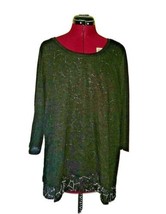 Style &amp; Co Sweater Multicolor Women 3/4 Sleeve Size Medium - $36.33