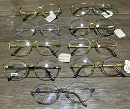 Wholesale Eyeglasses Lot Authentic Lunettes Ladies Mix Metal Specs Eyewear - $221.18