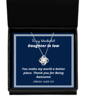 To my Daughter in Law,  Love Knot Silver Necklace. Model 64035  - £31.46 GBP