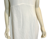 Calvin Klein White Short Sleeve V Neck Lined Pencil Dress Size 12 - £30.19 GBP
