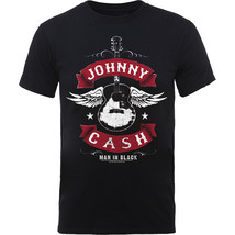 Johnny Cash Winged Guitar Official Tee T-Shirt Mens Unisex - £24.93 GBP