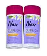 2 Pack Nair Glide On Hair Remover Moroccan Argan Oil Orange Blossom Thic... - $36.05 CAD