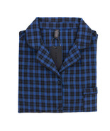 Women&#39;s 100% Cotton 2 Piece Sleepwear Button Up Classic Plaid Pajama Set - $45.12 CAD
