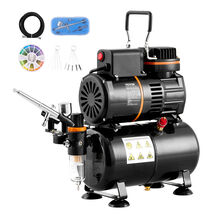 VEVOR Airbrush Kit, Dual Fan with 3.5L Air Storage Tank, 0.3 mm Tip Airb... - $91.99