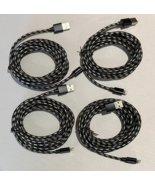 4x 10 Foot Charger Cable For iPhone 11/X/8/7/SE Nylon Braided 10 Feet 10... - $26.73 CAD