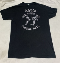 Vintage Single Stitch Kim’s Tae Kwon Do Martial Arts T Shirt Black Large... - $18.52