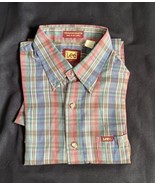 Lee, Plaid, Long Sleeves Button Down Men&#39;s Dress Shirt Size M - $215.78 MXN