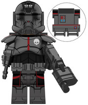 1pcs Star Wars Echo Black Clone bad batch Minifigure Toys - £2.26 GBP