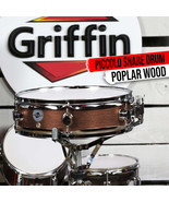 Piccolo Snare Drum 13&quot; x 3.5&quot; by GRIFFIN | 100% Poplar Wood Shell with B... - $69.53 CAD