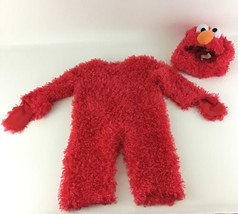 Sesame Street Furry Elmo Monster Halloween Costume Jumpsuit Size 24mo Toddler - £39.43 GBP